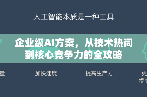 企业级AI方案，从技术热词到核心竞争力的全攻略-第1张图片-星博讯网络科技知识-SEO优化技巧|AI知识科普|互联网行业干货大全
