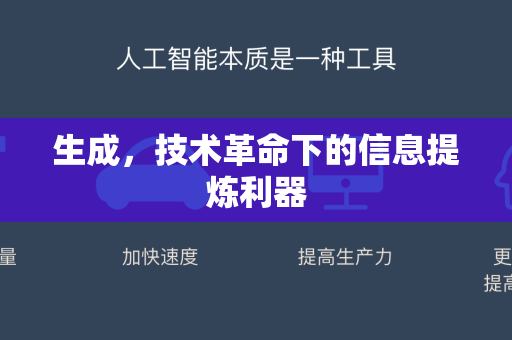 生成,技术革命下的信息提炼利器-第1张图片-星博讯网络科技知识-SEO优化技巧|AI知识科普|互联网行业干货大全 生成,技术革命下的信息提炼利器-第1张图片-星博讯网络科技知识-SEO优化技巧|AI知识科普|互联网行业干货大全