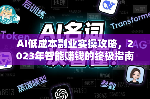 AI低成本副业实操攻略，2023年智能赚钱的终极指南