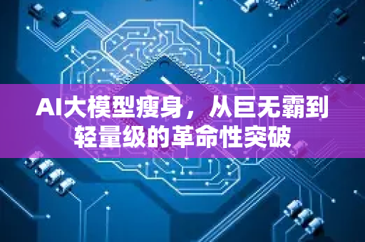 AI大模型瘦身，从巨无霸到轻量级的革命性突破-第1张图片-星博讯网络科技知识-SEO优化技巧|AI知识科普|互联网行业干货大全