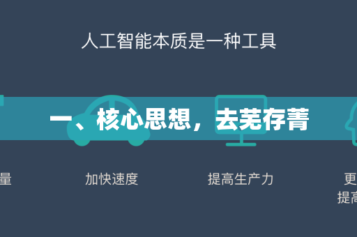 一、核心思想，去芜存菁