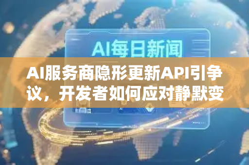 AI服务商隐形更新API引争议，开发者如何应对静默变革？