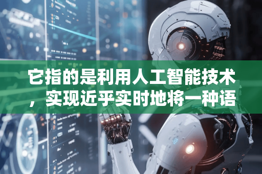 它指的是利用人工智能技术,实现近乎实时地将一种语言的口语内容,同步翻译并转换成另一种语言的口语输出。这正在深刻改变跨语言沟通的模式-第1张图片-星博讯网络科技知识-SEO优化技巧|AI知识科普|互联网行业干货大全 它指的是利用人工智能技术,实现近乎实时地将一种语言的口语内容,同步翻译并转换成另一种语言的口语输出。这正在深刻改变跨语言沟通的模式-第1张图片-星博讯网络科技知识-SEO优化技巧|AI知识科普|互联网行业干货大全