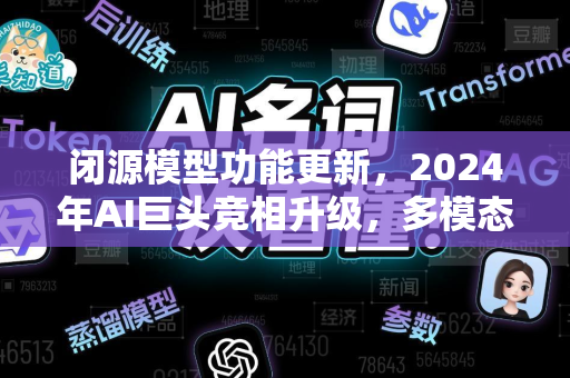闭源模型功能更新，2024年AI巨头竞相升级，多模态与长上下文成核心战场-第1张图片-星博讯网络科技知识-SEO优化技巧|AI知识科普|互联网行业干货大全