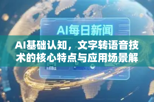 AI基础认知，文字转语音技术的核心特点与应用场景解析