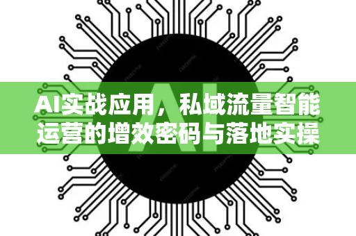 AI实战应用，私域流量智能运营的增效密码与落地实操指南