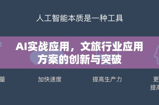 AI实战应用，文旅行业应用方案的创新与突破