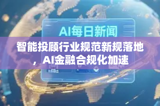 智能投顾行业规范新规落地，AI金融合规化加速
