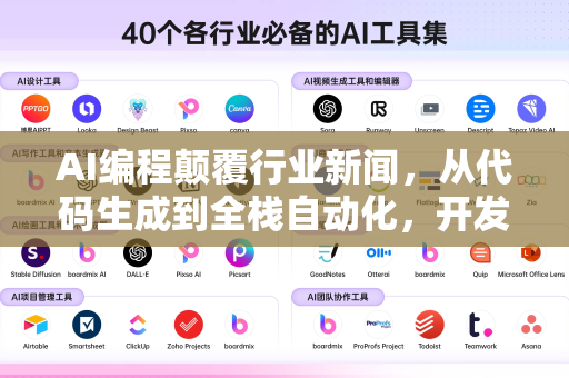 AI编程颠覆行业新闻，从代码生成到全栈自动化，开发者何去何从？