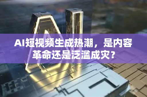 AI短视频生成热潮，是内容革命还是泛滥成灾？