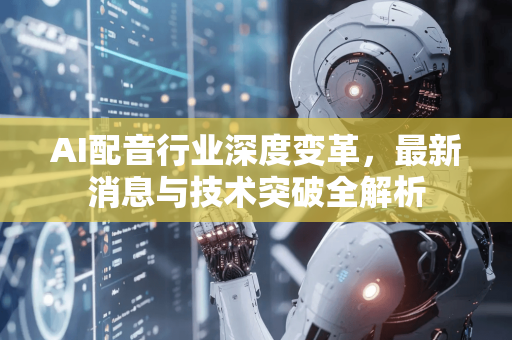AI配音行业深度变革，最新消息与技术突破全解析